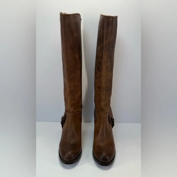 Ariat Gold Coast crushed stone Brown Leather casual country Heeled Boots 8 B - Picture 6 of 16